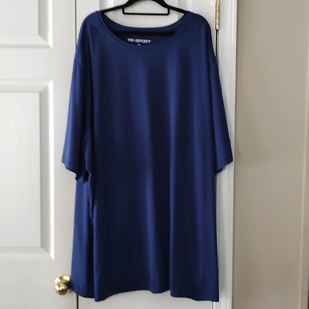 Ks Sport navy short sleeve shirt  Sz 5X NWOT